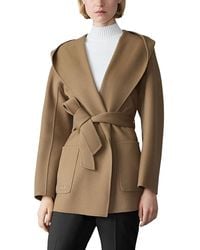 Mackage - Wool Wrap Coat With Sash Belt - Lyst