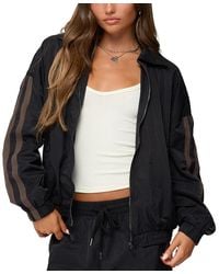 Edikted - Kieran Stripey Nylon Track Jacket - Lyst