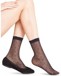 FALKE - Sheer Dot Ankle Socks - Lyst