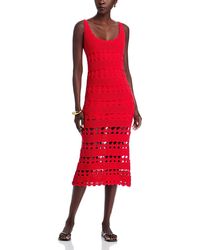 Cara Cara - Joan Crochet Scoop Neck Midi Dress - Lyst