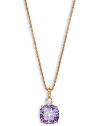 Nadri - Macaron Cubic Zirconia Clear & Color Cushion Pendant Necklace, 16-18 - Lyst