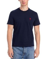 Ami Paris - Short Sleeve Logo Tee - Lyst