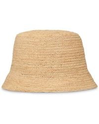Sandro - Crochet Raphia Bucket Hat - Lyst