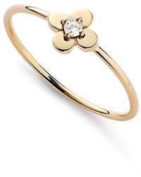 Ana Luisa - Solid Mini Lab-Grown Diamond Flower Ring - Lyst
