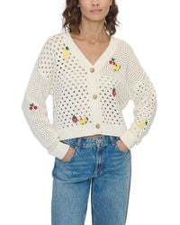 Central Park West - Darcy Open Stitch Embroidered Cardigan - Lyst