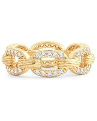 Anabel Aram - Enchanted Forest 18K Plated Chain Ring - Lyst