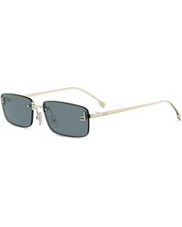 Fendi - First Crystal Rectangular Sunglasses, 54Mm - Lyst