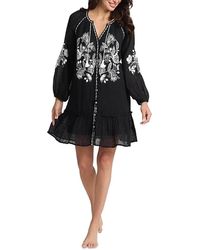 Tommy Bahama - Linen Gauze Tunic Swim Cover-Up - Lyst