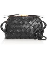 Bottega Veneta - Concert Pouch Intrecciato Leather Shoulder Bag - Lyst