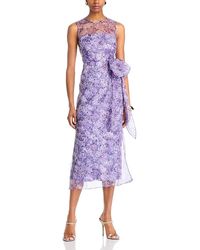 Cinq À Sept - Silk Painted Hydrangea Miley Dress - Lyst