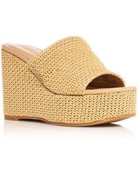 Aqua - The Lotus X Platform Sandals - Lyst