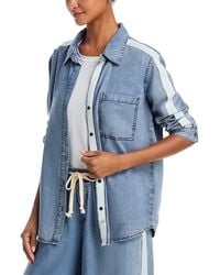 Vintage Havana - Contrast Taping Chambray Shirt - Lyst