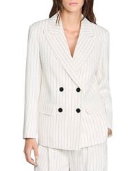 Sandro - Striped Tailored Jacket - Lyst