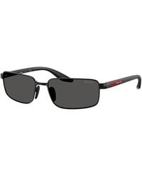 Prada - Sport Linea Rossa Ps Rectangular Sunglasses, 59Mm - Lyst