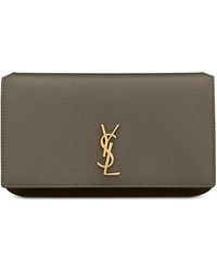 Saint Laurent - Cassandre Phone Holder With Strap - Lyst
