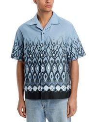 HUGO - Espino Printed Short Sleeve Camp Shirt - Lyst