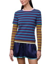 STAUD - Dillon Layered Look Tee - Lyst
