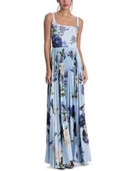 alice olivia ivey sunburst pleated maxi dress Ivey Sunburst-pleated Maxi Dress