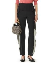 Lanvin - Frilled Wool Pants - Lyst