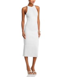 L'Agence - Kimi Pleat Hem Knit Dress - Lyst