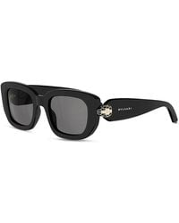 BVLGARI - Serpenti Forever Rectangular Sunglasses, 50Mm - Lyst