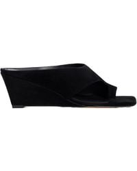Sandro - Leia Suede Wedge Sandals - Lyst