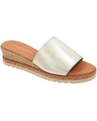 Andre Assous - Nessie Slip On Slide Espadrille Wedge Sandals - Lyst