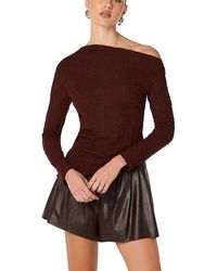 Astr - Miah Asymmetric Neck Top - Lyst