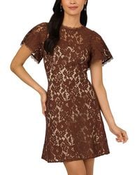 Adrianna Papell - Lace Dress - Lyst