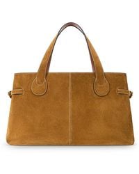 STAUD - Piper Suede Tote - Lyst