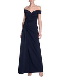 Eliza J - Portrait Off-The-Shoulder Drape Gown - Lyst