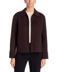 Theory - Double Face Wool Blend Boxy Cuff Jacket - Lyst