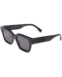 Fendi - Graphy Rectangular Sunglasses, 51Mm - Lyst
