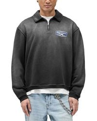 Represent - Nothing Faster Quarter Zip Logo Sweatshirt - Lyst