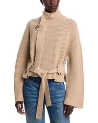 Brandon Maxwell - The Neal Cashmere Zip Front Sweater - Lyst