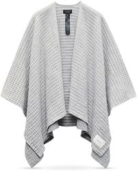 Rag & Bone - Joni Waffle Wool Poncho - Lyst