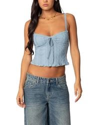 Edikted - Lacey Knit Tank Top - Lyst
