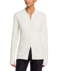 TOTEME - Compact Knit Buttoned Top - Lyst