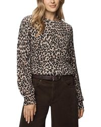 Splendid - Delaney Leopard Print Sweater - Lyst