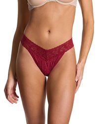 Hanky Panky - Printed Signature Lace Original Rise Thong - Lyst
