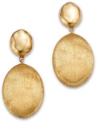 Marco Bicego - 18K Siviglia Polished & Textured Drop Earrings - Lyst