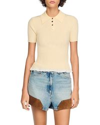 Sandro - Knit Polo - Lyst