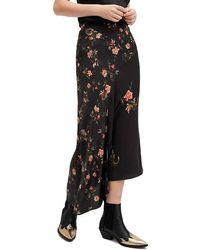 AllSaints - Luisa Tanana Asymmetric Skirt - Lyst