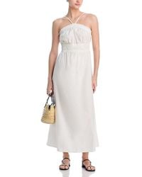 Aqua - Smocked Dress - Lyst