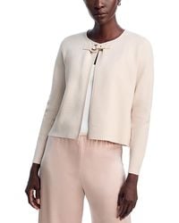 Sioni - Faux Leather Toggle Cardigan - Lyst