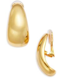Kenneth Jay Lane - Long Tapered Hoop Earrings - Lyst