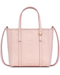 MCM - Toni Maxi Monogram Leather Shopper Bag - Lyst