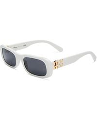 Miu Miu - Rectangular Sunglasses, 53Mm - Lyst