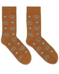 MCM - Monogram Knit Socks - Lyst