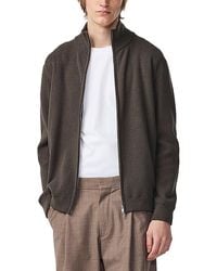 NN07 - Danny Full Zip Ribbed Sweater - Lyst